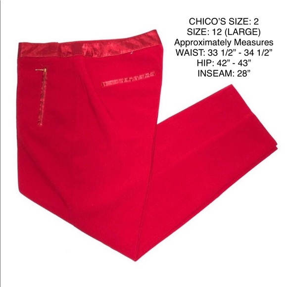 CHICOS TUXEDO ANKLE PANTS - Picture 7 of 8